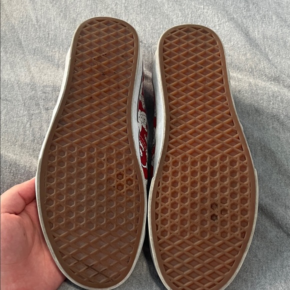 DISNEY Vans Red and White Dalmatian Print Sneakers - Picture 6 of 8